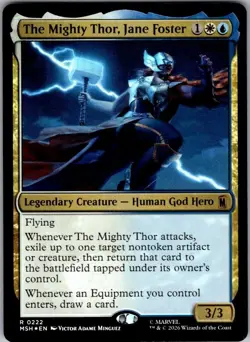 The Mighty Thor, Jane Foster Marvel Super Heroes Magic: The Gathering Foil NM - Image 1