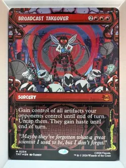 Broadcast Takeover (Showcase) Foil M Teenage Mutant Ninja Turtles 234 NM - Image 1