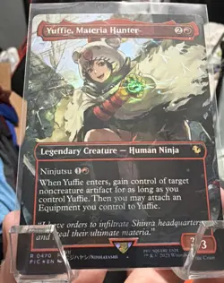 Yuffie, Materia Hunter (Borderless)(Chocobo Track Foil) Commander: Final Fantasy - Image 1