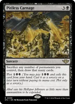 Foil Pitiless Carnage - 98 - Outlaws of Thunder Junction - Image 1