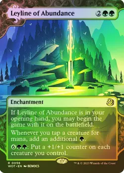 1x NM FOIL Leyline of Abundance MTG Enchanting Tales SV - Image 1