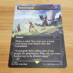 1x Growth Spiral, Foil, Horizon Zero Dawn Secret Lair, Magic MTG NM - Image 1