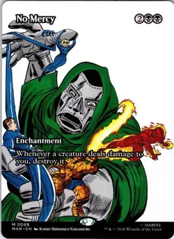 MTG Marvel Super Heroes No Mercy Borderless Regular 0068 - Image 1