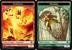 Elemental Token (008/021) / Squirrel Token (015/021) - Modern Horizons - Common - Image 1