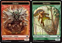 Goblin Token (010/021) / Squirrel Token (015/021) - Modern Horizons - Common - Image 1