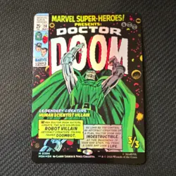 Wizards of the Coast MTG Marvel Super Heroes Doctor Doom Foil Mythic Black 0394 - Image 1