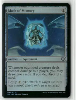 Mask of Memory 324 Foil UC Commander Legends NM Magic: The Gathering - Image 1
