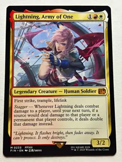 Lightning, Army of One 0233 Final fantasy Near Mint - Image 1
