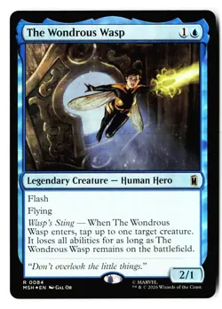 The Wondrous Wasp 84 Rare Marvel Super Heroes Magic: The Gathering Foil - Image 1