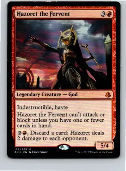 Magic the Gathering Hazoret the Fervent Amonkhet MTG Free Shipping! - Image 1