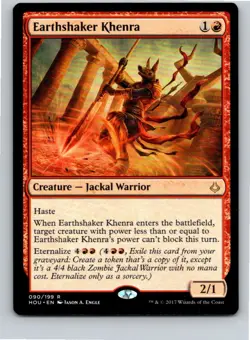 Magic the Gathering Earthshaker Khenra Hour of Devastation MTG Free Shipping! - Image 1