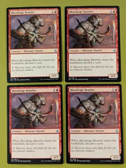 Bloodrage Brawler x4 Amonkhet 4x Playset Magic the Gathering MTG - Image 1