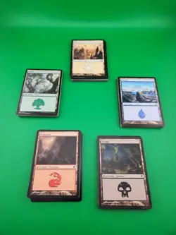 Magic The Gathering 100 Basic Land Bundle - Image 1