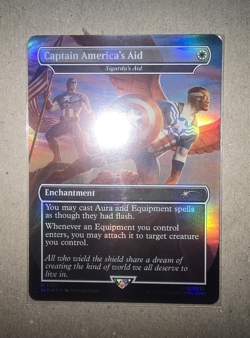 MTG - SLD - Captain America's Aid #1727 - Rainbow Foil NM/M - Image 1