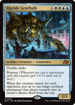 x1 Riptide Gearhulk DFT Aetherdrift MTG 219 MYTHIC M/NM 1x - Image 1