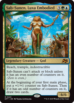 x1 Sab-Sunen, Luxa Embodied DFT Aetherdrift MTG 221 MYTHIC M/NM 1x - Image 1