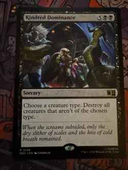 Kindred Dominance 156 Commander: Marvel Super Heroes Magic: The Gathering NM - Image 1