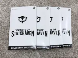 Magic: The Gathering Secrets Of Strixhaven Collector Booster Packs **LOT OF 4** - Image 1