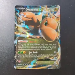 Dragonite EX 74/111 Furious Fists Ultra Rare Holo English Pokemon Card Very Good - Image 1