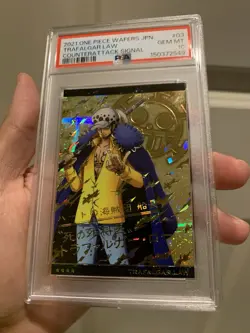 2021 ONE PIECE WAFERS JAPANESE COUNTERATTACK SIGNAL #03 TRAFALGAR LAW PSA 10 - Image 2