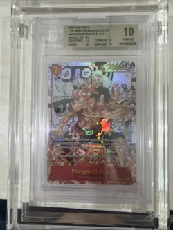 Beckett Pristine 10 #OP2013 2024 One Piece Portgas D. Ace Manga Art Sr Gem Mint - Image 1