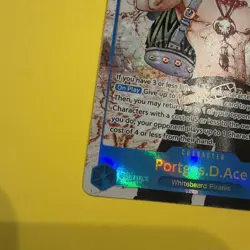 One Piece TCG Portgas D. Ace OP13-119 Alt Art SEC “Carrying On His Will” NM Foil - Image 2