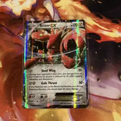 Scizor EX 76/122 - XY BREAKpoint Rare Pokemon TCG Holo - Card LP - Image 1