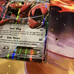 Scizor EX 76/122 - XY BREAKpoint Rare Pokemon TCG Holo - Card LP - Image 2
