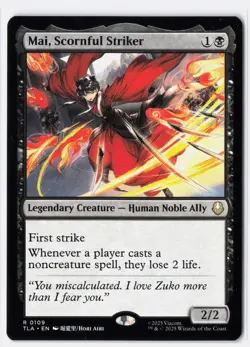 Mai, Scornful Striker Avatar: The Last Airbender 109 in NM - Image 1