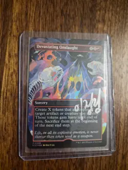 Devastating Onslaught (Borderless) Edge of Eternities Artist Proof - Image 1