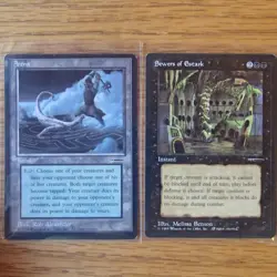 1994 MTG RARE BOOK PROMO 2 CARDs - ARENA & SEWERS of ESTARK - Good Cond. - Image 1