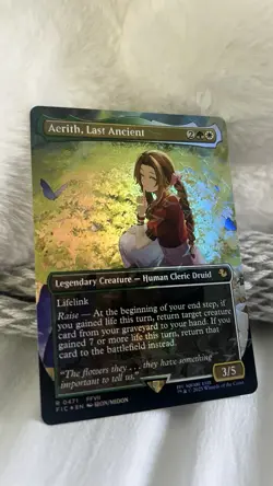 Aerith, Last Ancient Borderless Chocobo Track Foil Commander: Final Fantasy Foil - Image 3