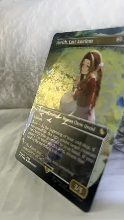 Aerith, Last Ancient Borderless Chocobo Track Foil Commander: Final Fantasy Foil - Image 4