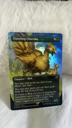 Traveling Chocobo 0568 Promo Final Fantasy MTG Magic English CHOCOBO TRACK FOIL - Image 2