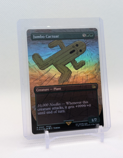 MTG - Jumbo Cactuar - FOIL Borderless Rare #343 - Final Fantasy NM - Image 1