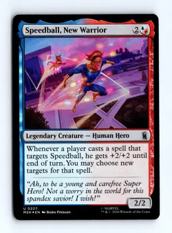 Speedball, New Warrior (Foil) 0227 (U) MTG Marvel Super Heroes (MSH) - Image 1