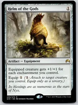 Helm of the Gods 230 Rare Magic Origins Magic: The Gathering Lightly Played - Image 1