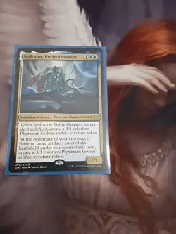 EDH Commander "Blink" Golem Token White and Blue Magic the Gathering Azorius - Image 1