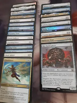 EDH Commander "Blink" Golem Token White and Blue Magic the Gathering Azorius - Image 2