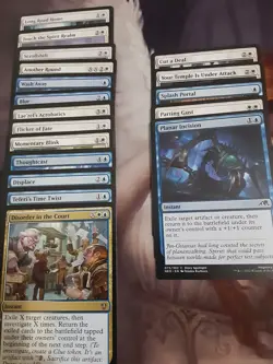 EDH Commander "Blink" Golem Token White and Blue Magic the Gathering Azorius - Image 3
