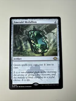 Emerald Medallion - NM/MINT Regular Rare #291 Modern Horizons 3 MH3 MTG - Image 1