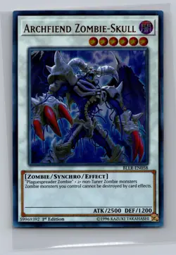 Archfiend Zombie-Skull BLLR-EN058 Battles of Legend: Lights Revenge Yu-Gi-Oh 1st - Image 1