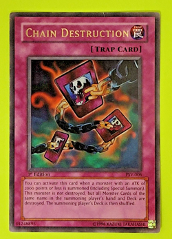 Yu-Gi-Oh Chain Destruction 1st Edition Super Rare PSV-006 Hp - Image 1