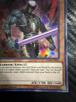 Yu-Gi-Oh Dark Grepher Dark Saviors (DASA) Super Rare DARK Warrior/Effect Monster - Image 4