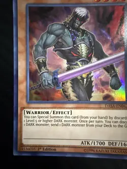 Yu-Gi-Oh Dark Grepher Dark Saviors (DASA) Super Rare DARK Warrior/Effect Monster - Image 5