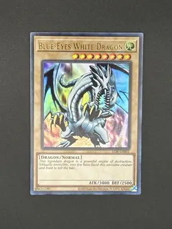 Mint Yugioh Blue-Eyes White Dragon Ultra Rare LOB-EN001 (25th Anniversary) - Image 3