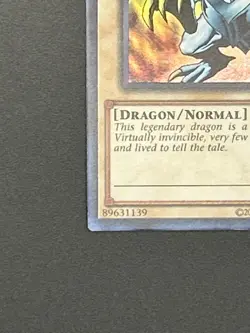 Mint Yugioh Blue-Eyes White Dragon Ultra Rare LOB-EN001 (25th Anniversary) - Image 4