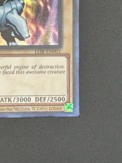 Mint Yugioh Blue-Eyes White Dragon Ultra Rare LOB-EN001 (25th Anniversary) - Image 5