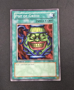 Konami Yu-Gi-Oh! Pot of Greed SYE-040 1st Edition Common English Spell - Image 1
