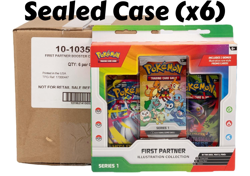 Pokemon First Partner Illustration Collection: Series 1 Sealed Case (x6) - Image 1